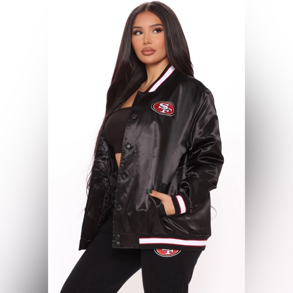 NFL 49ers Black Jacket